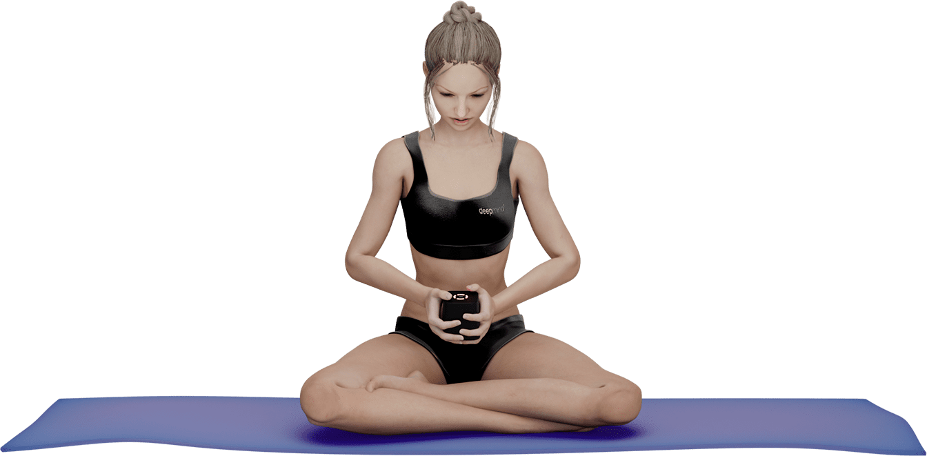 woman in meditation
